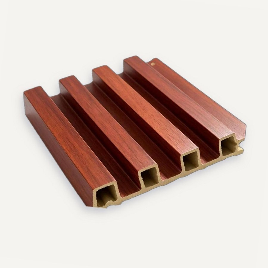 Panel Fluted motif JC-M04 — Kayu merah mahoni