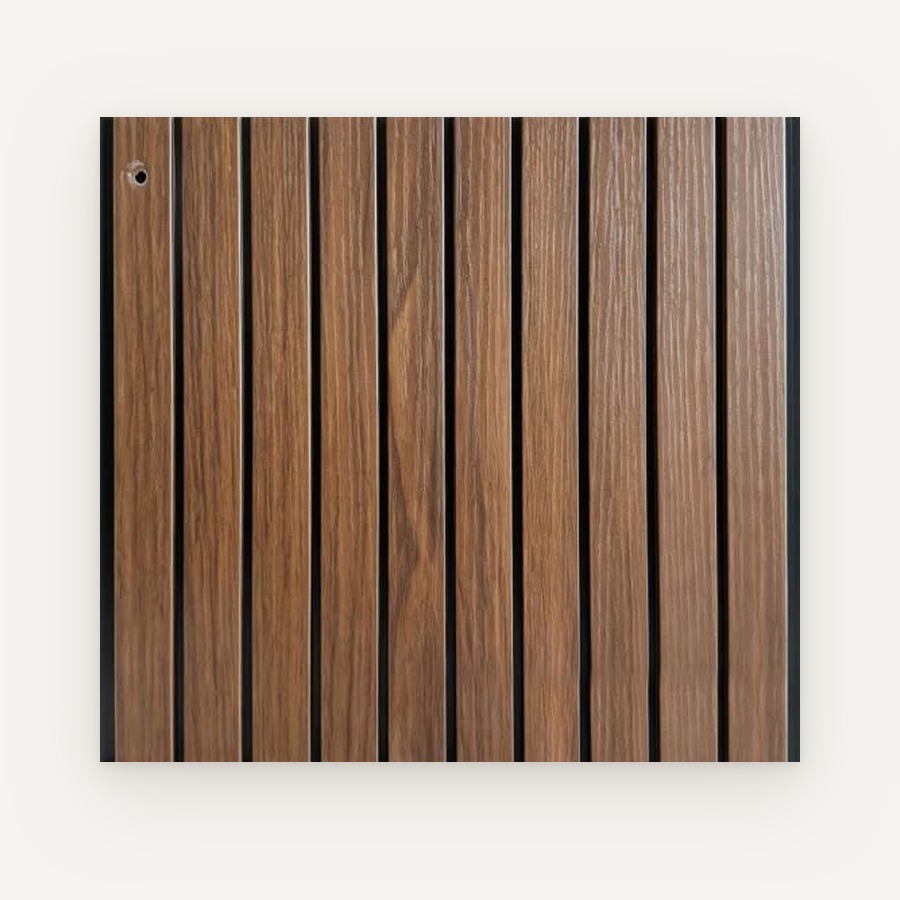 Panel Kisi motif JC-M05 — Kayu cokelat tua