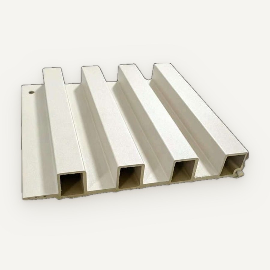 Panel Fluted motif JC-B18 — Putih gading