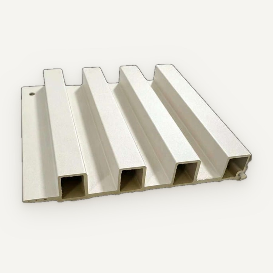 Panel Fluted motif JC-B20 — Putih tulang